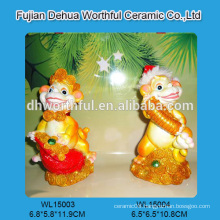 2016new arrival polyresin christmas decoration in monkey shape